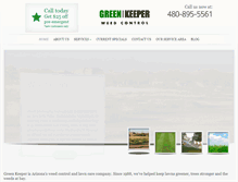 Tablet Screenshot of greenkeeperaz.com